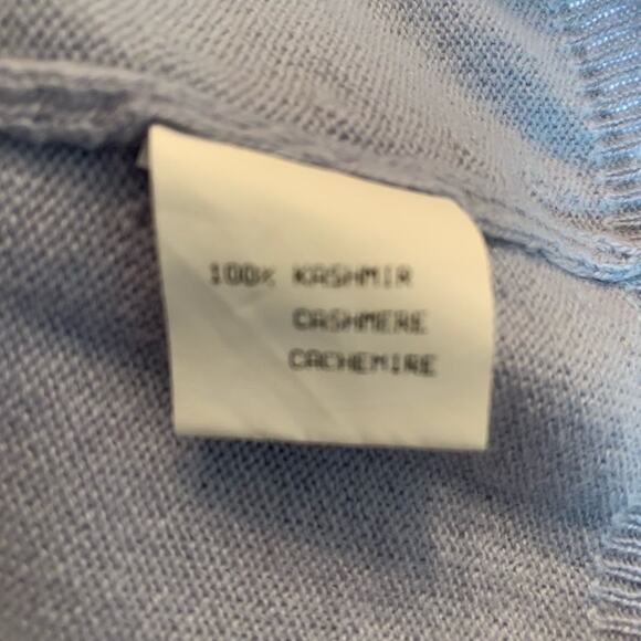 ITALIAN CASHMERE BLUE CAMI CAMISOLE TANK TOP - Picture 5 of 5